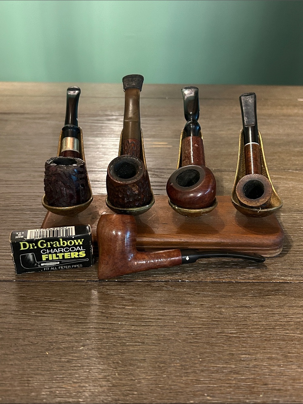 Vintage estate Dr Grabow pipes vintage pipe rest 5 pipes Duke Grand Duke Omega +
